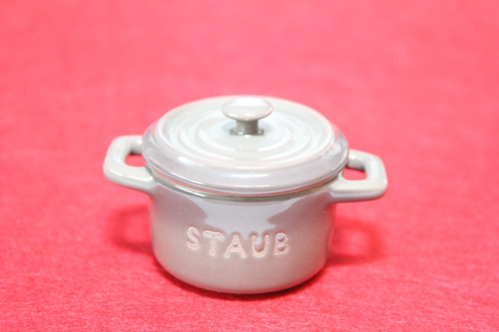 Staub Mini Stoneware Pot Coquette with Lid Super Tiny Dutch Oven Miniature 1.5″