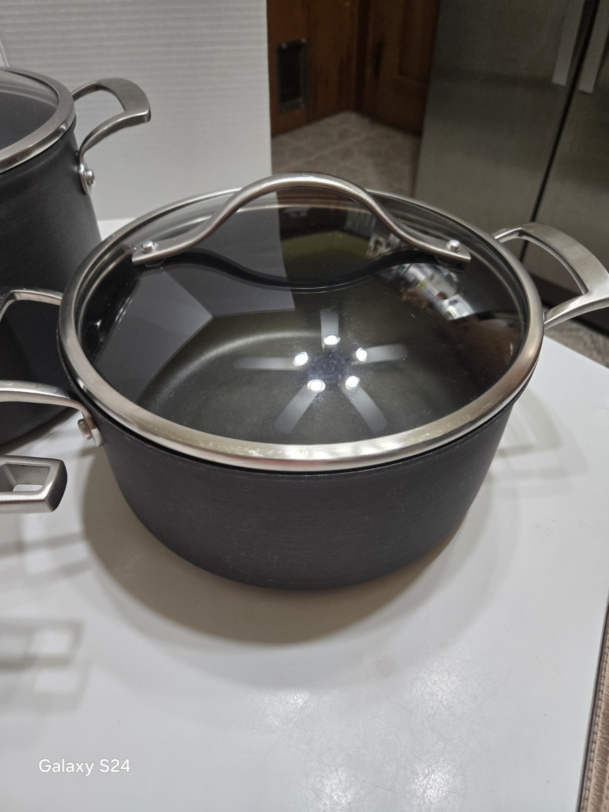 MEMBERS MARK PROFESSIONAL QUALITY 6 PIECES Hard Anodized Nonstick Cookware Set