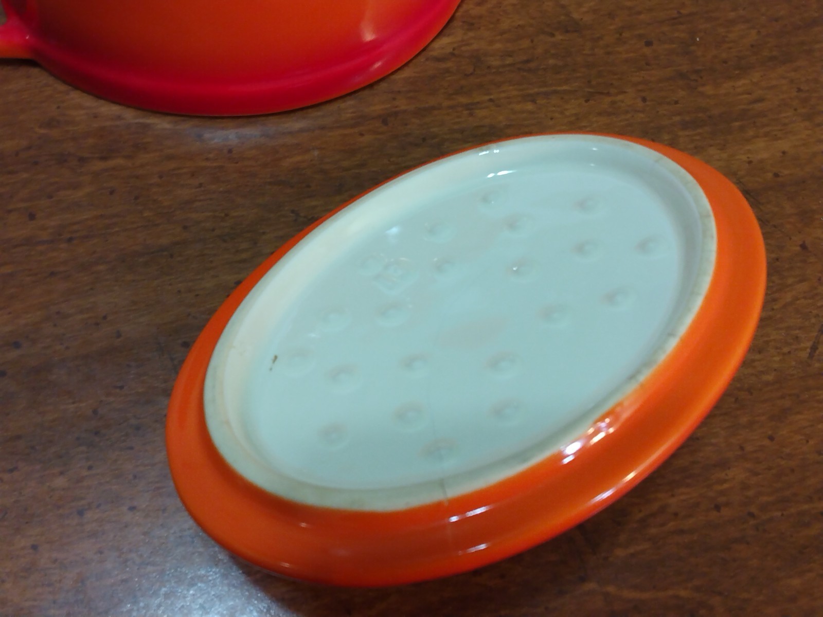 Staub Orange La Cocotte Oval Ceramic Mini Casserole Dutch Oven Bakeware READ!