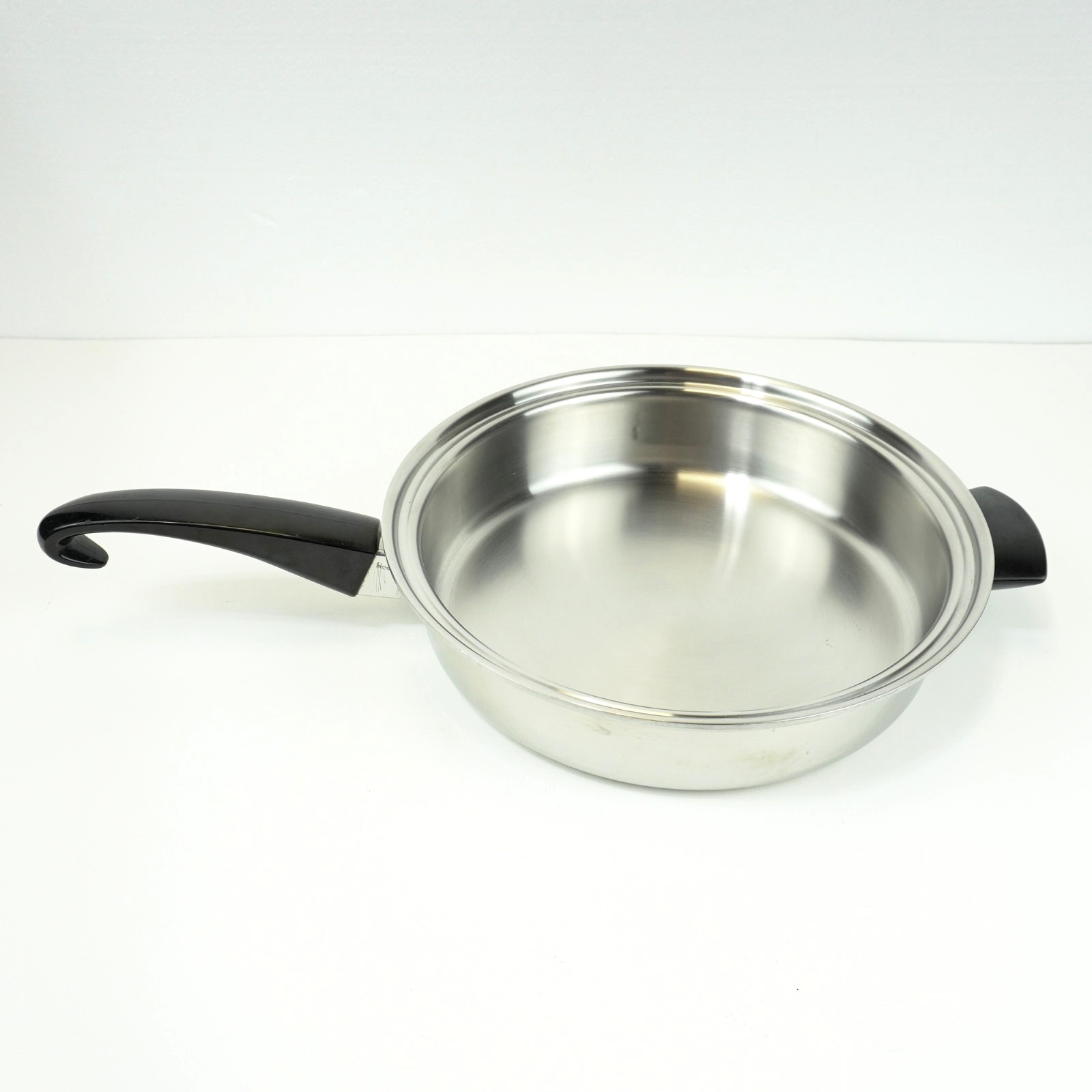 Seal-O-Matic Thermium Multi-Plex 11” Stainless Steel Fry Pan USA Vintage No Lid