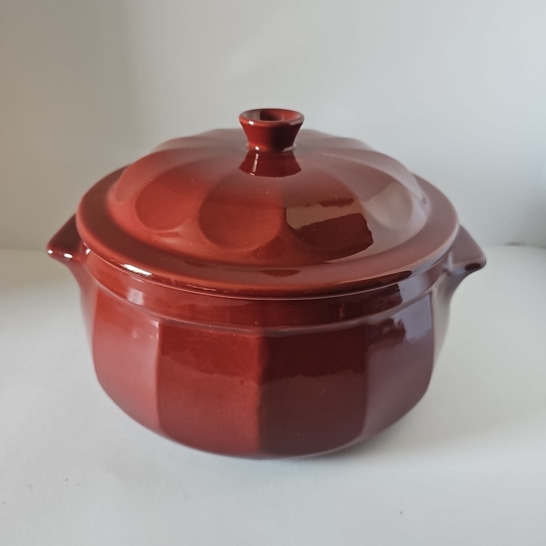 Emile Henry Auberge Maroon Covered Casserole Dutch Oven Pot 4qt France # 55.70