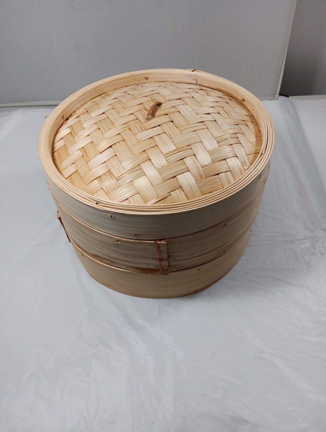 Natural Bamboo Steamer 2 tier 10 Inch