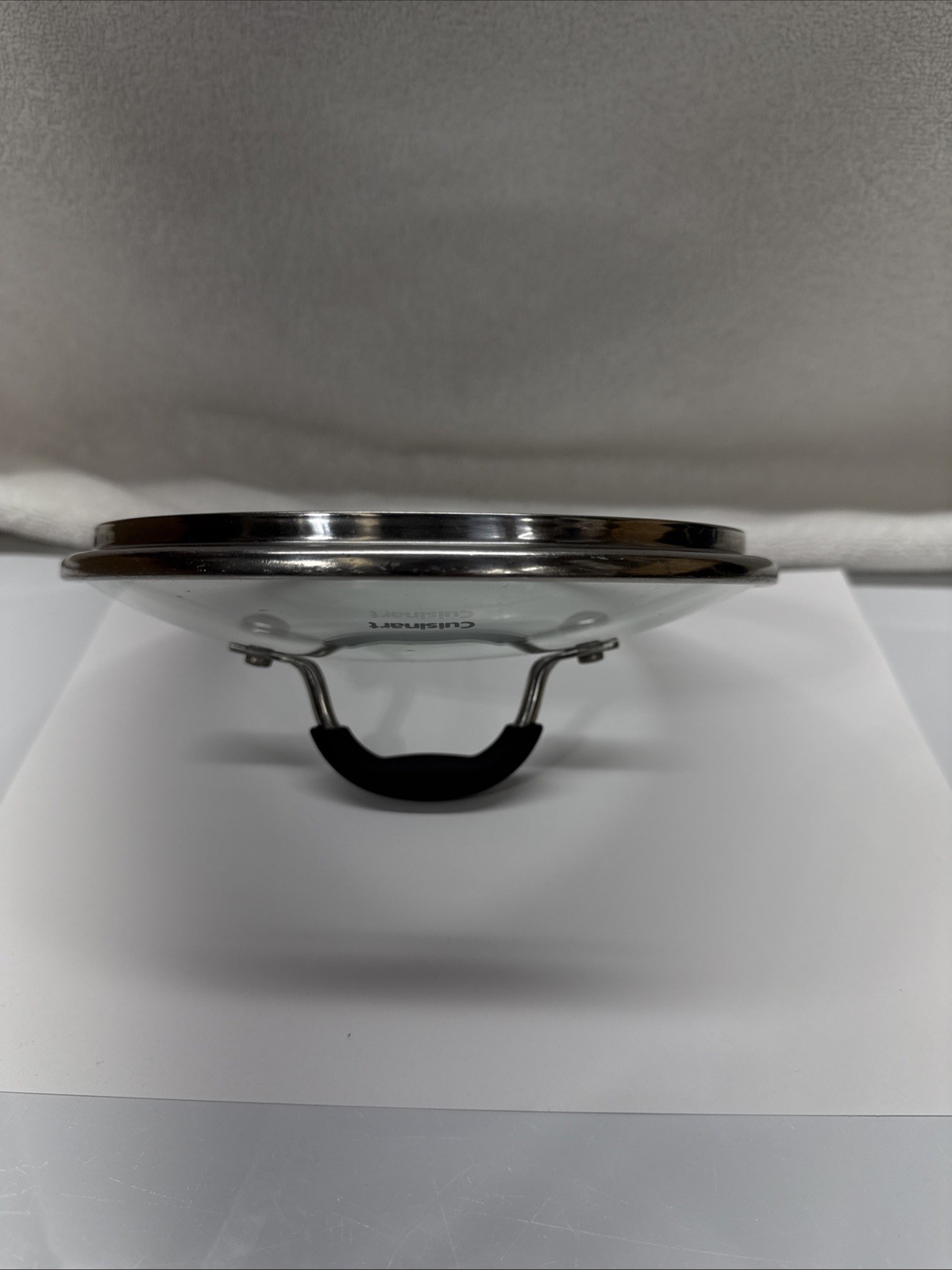 7-5/8”OD Cuisinart Replacement Lid Pan Pot Skillet Glass Black 7”Inner Lip