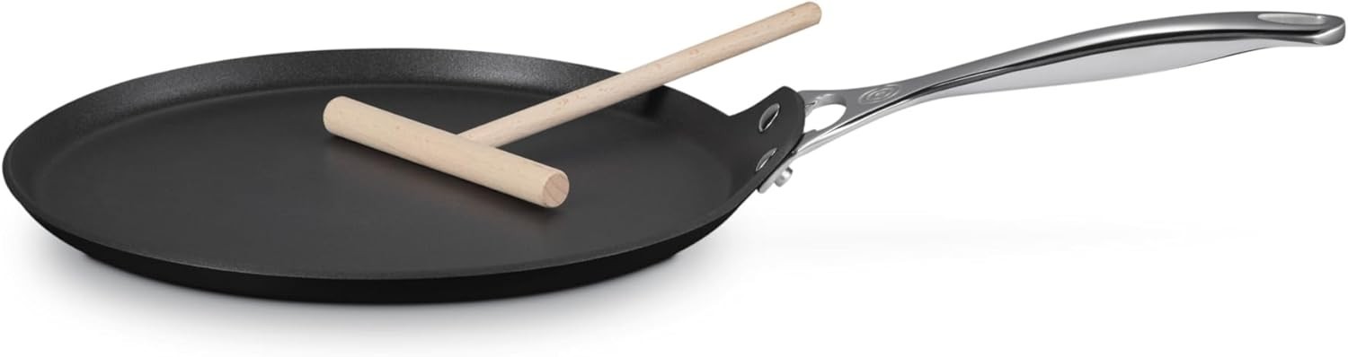 Le Creuset Toughened Nonstick PRO Crepe Pan with Rateau, 11″ NEW