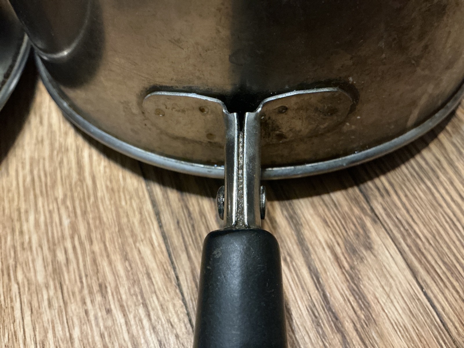 Stainless steel – copper clad cook pans, 6-1/4″, lot of 2