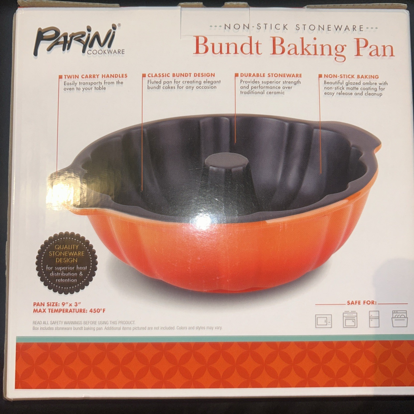 PARINI BUNDT BAKING PAN BRAND NEW!