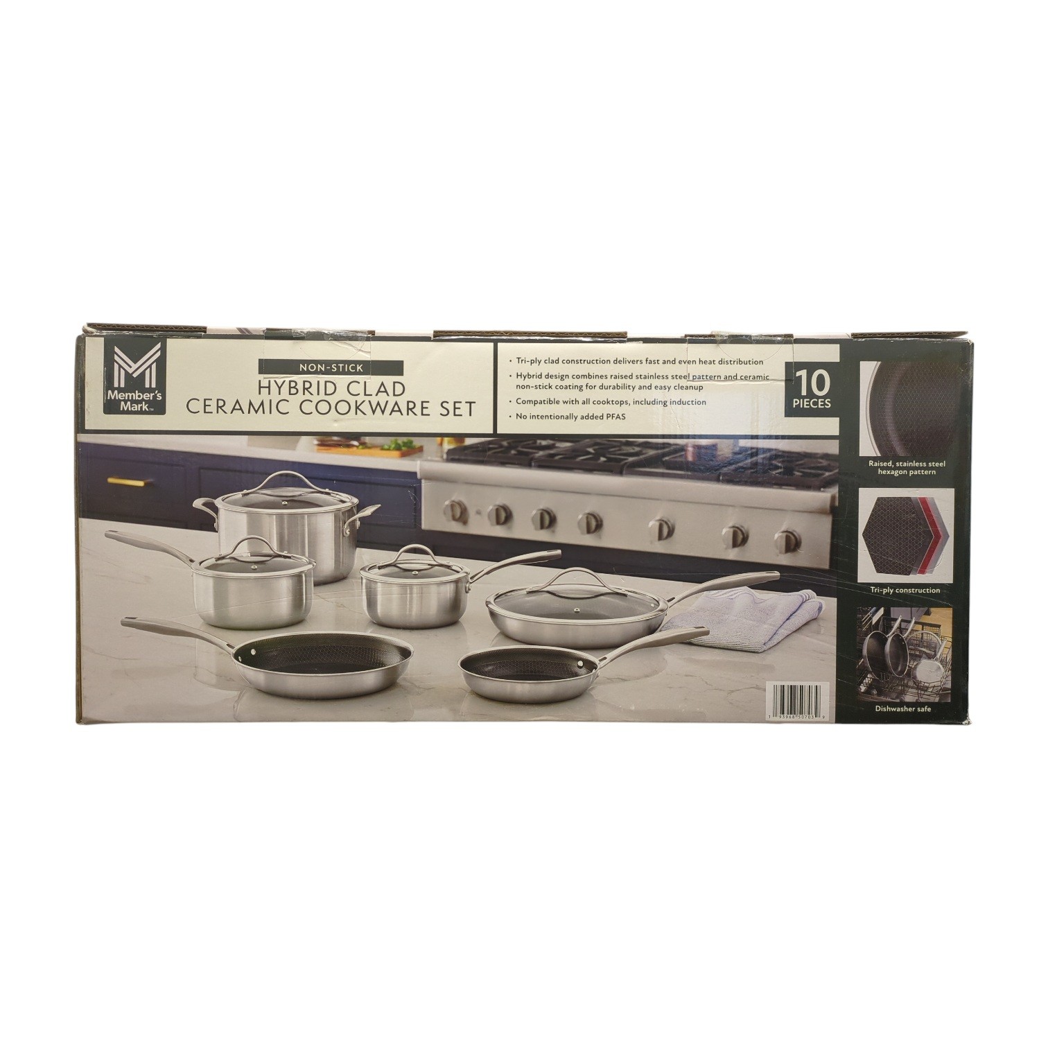 Member’s Mark 10-Piece Hybrid Ceramic Nonstick Cookware Set