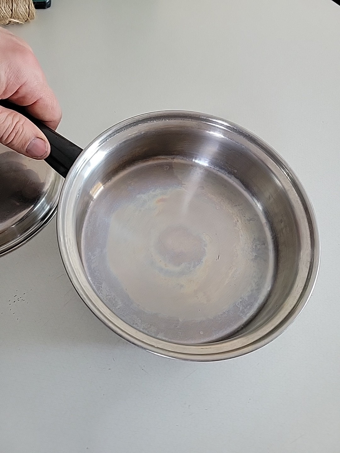 Emdeko Skillet Saucepan/Lid 8.5″ 3 PLY 18 8 Stainless Cookware USA
