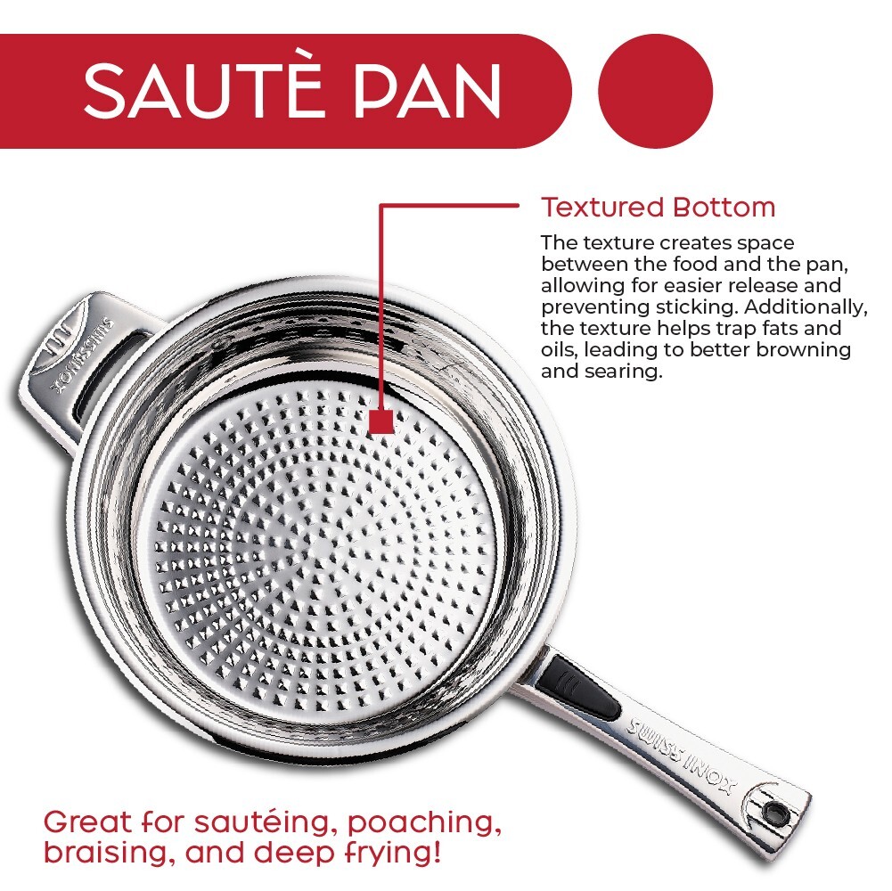 SWISS INOX 18 PCS Cookware Set. Fry Pots, Pans, Saucepan, Casserole