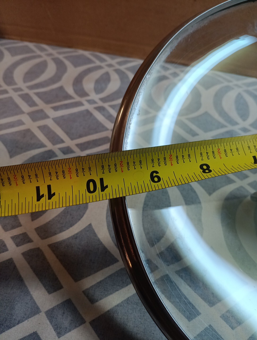 9.5″ Uniware Tempered Glass Round Pot Lid