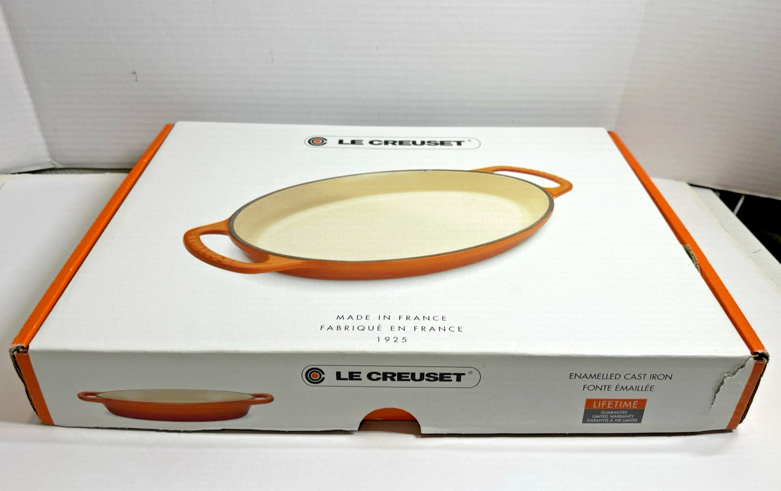 LE CREUSET 3 QT 2.8L Signature Noir Matte Black Oval Cast Iron Baker Enameled