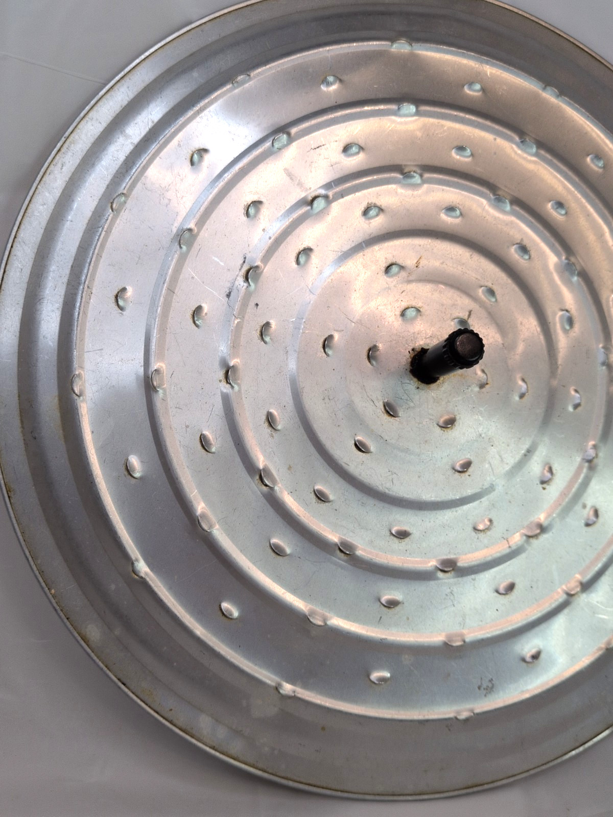 Aluminum Steamer Lid for Cooking 12” Steam Vented Black Handle Vintage