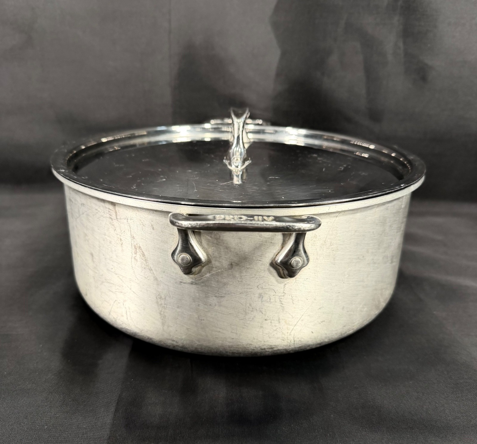 Vintage All Clad Master Chef2 Stockpot 6 Qt. Stainless Steel w/Lid – Made in USA