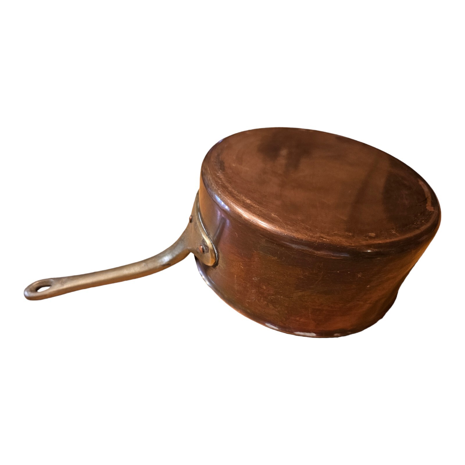 Vintage ODI Copper & Brass handled Pot Made in Korea 🇰🇷 7.5” (No Lid)