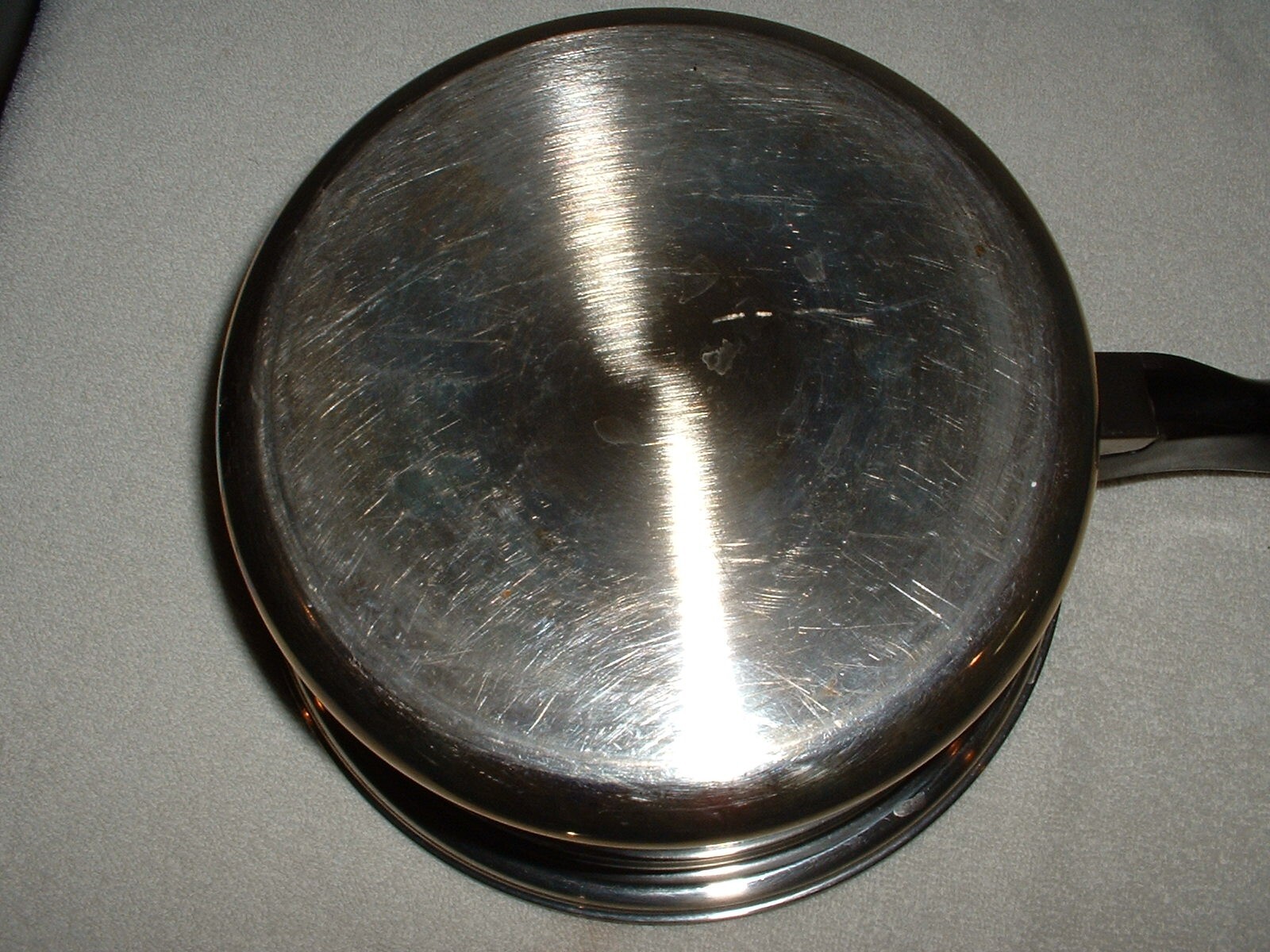 Colonial Ware 3 Qt Stainless Steel Saucepan w/ Steamer & Insert