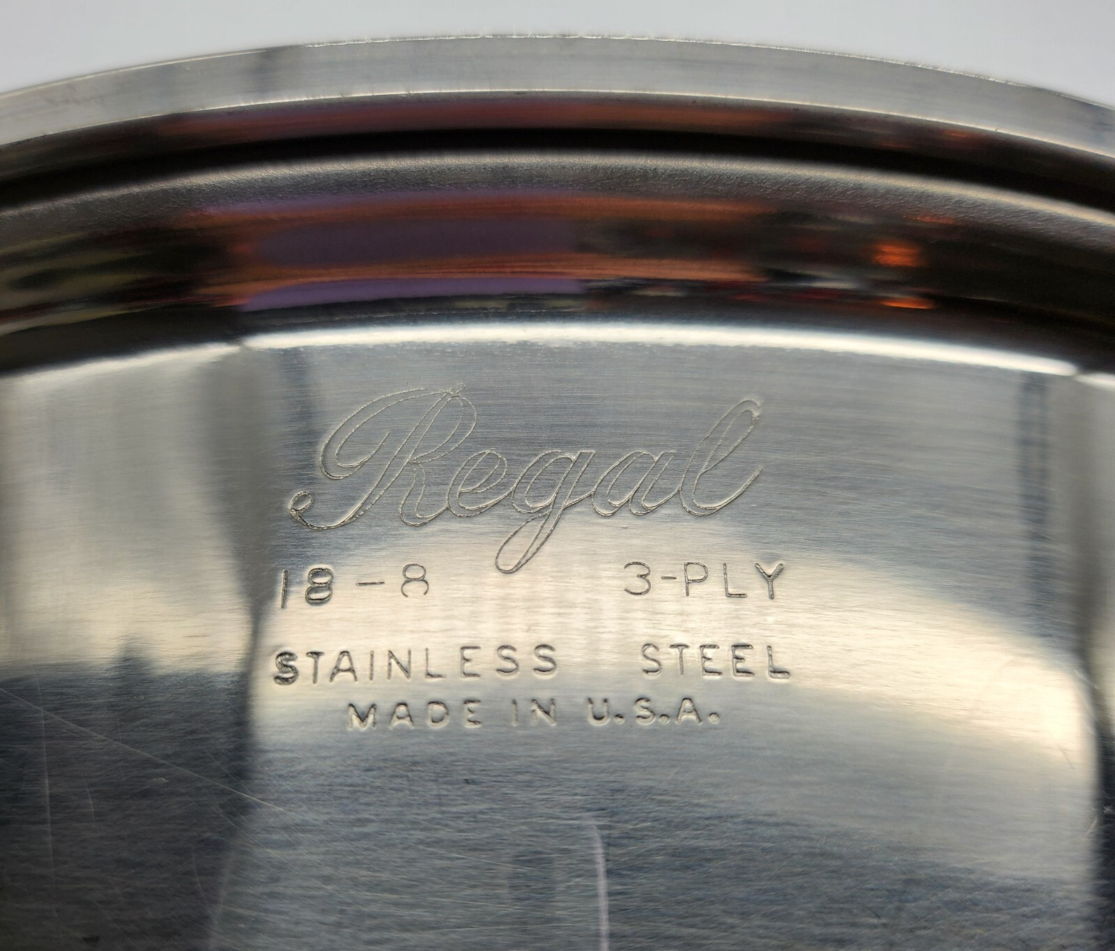 VTG Regal Stockpot 6 Qt 18-8 Stainless Steel 3 Ply with Lid USA