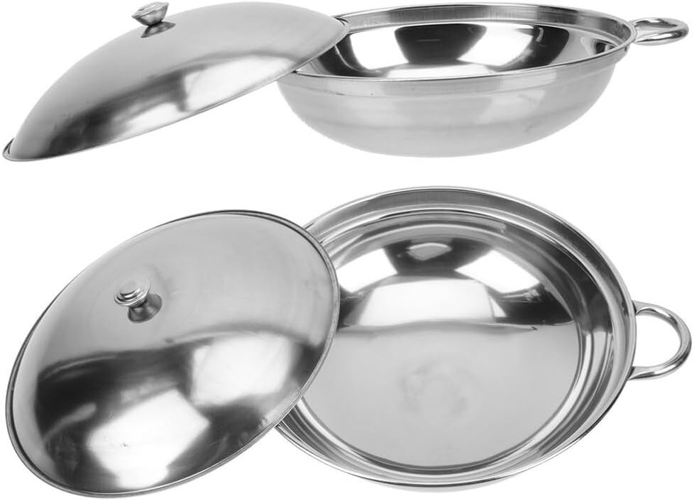 Versatile 8.66 Inch Cooking Pot – Stainless Steel, Heat Resistant & Lid Included