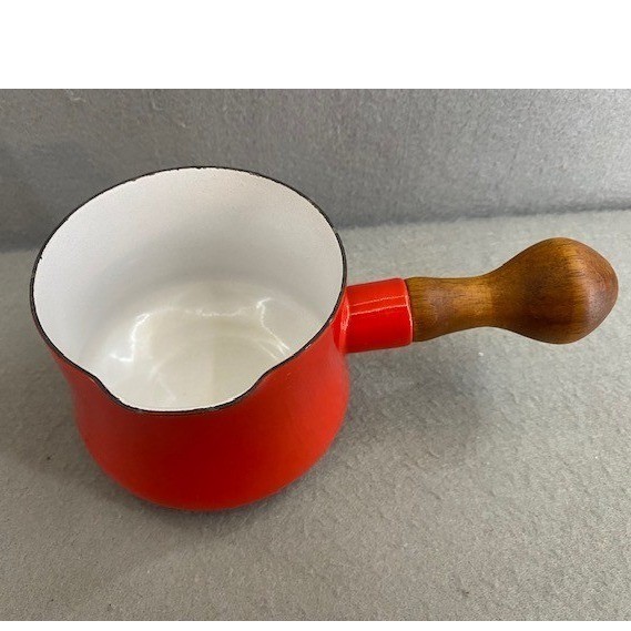 Dansk International Designs IHQ France Red Enamel Butter Warmer Wood Handle MCM