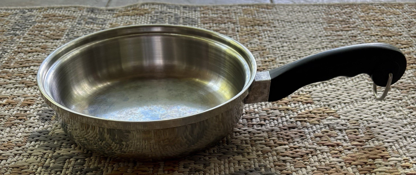 Saladmaster T304S 9 inches Skillet Pan Stainless Steel Cookware Black Handle