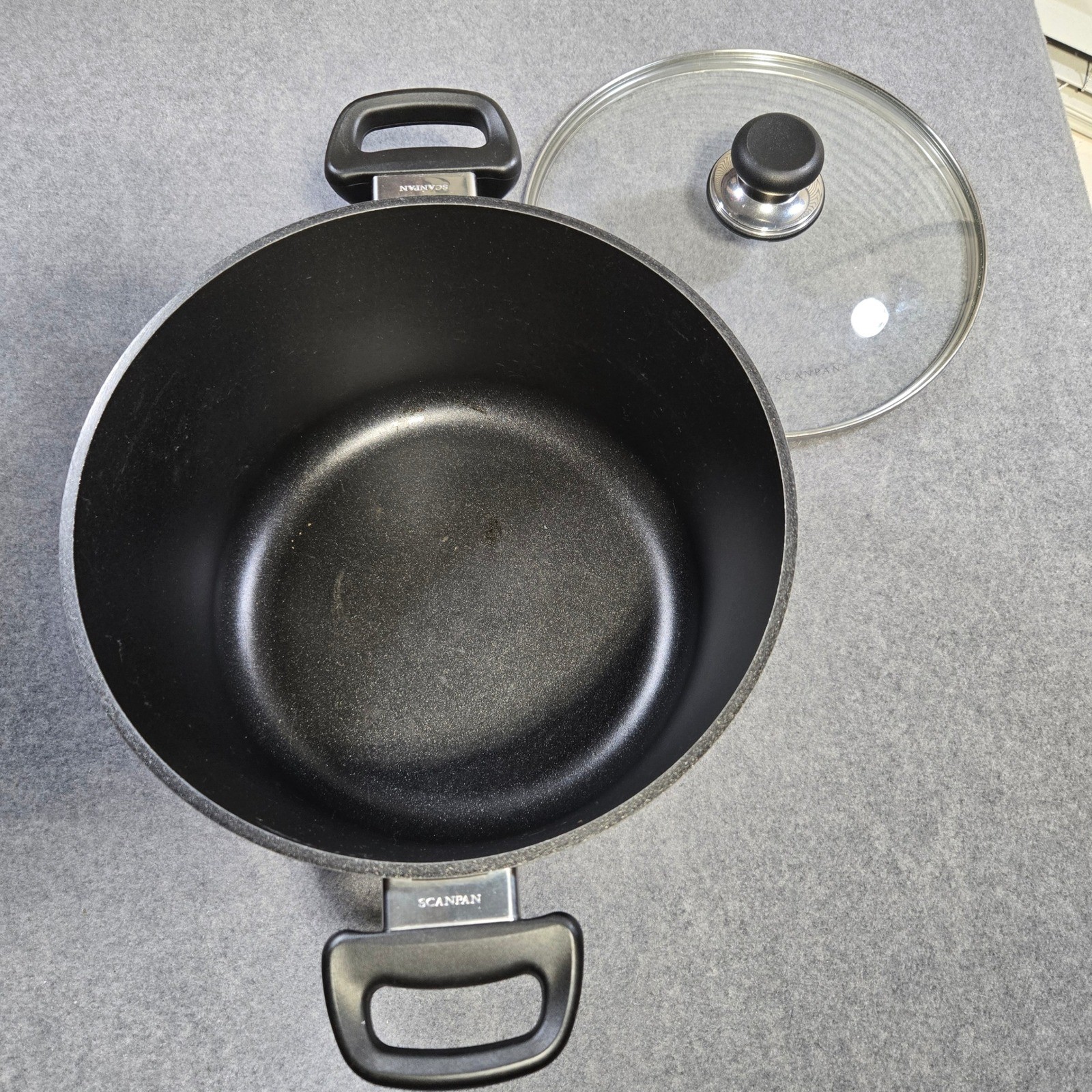Scanpan Classic 7qt Covered Dutch Oven with Lid Black Kitchen Cookware Nonstick