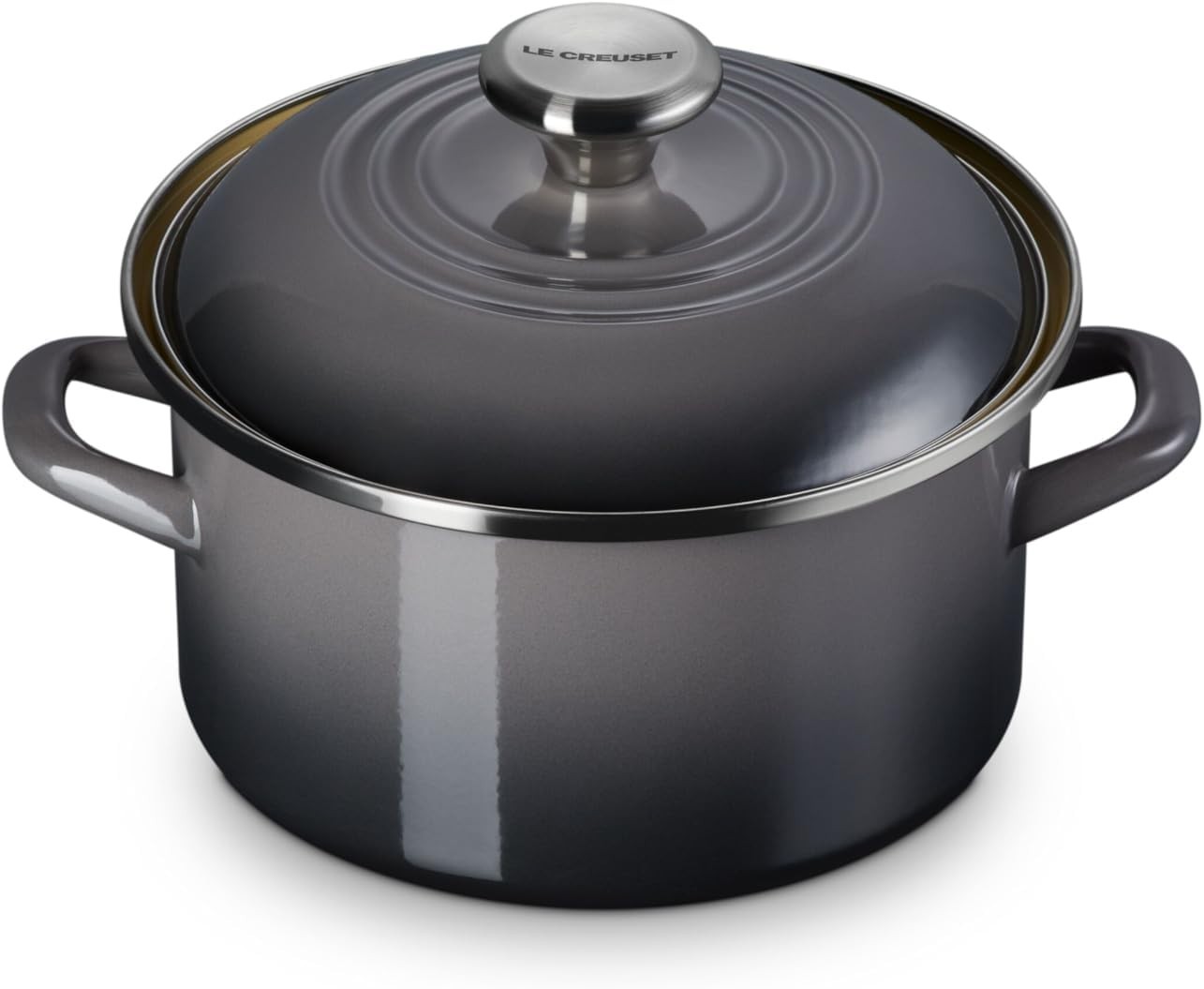 Le Creuset Enameled Steel 3.8 Quart Petite Stockpot, Oyster – New (#229)