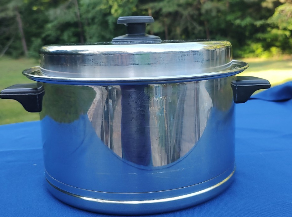 Induction Ready VTG Lifetime 4.5 Qt Stock Pot T304. Stainless Steel With Lid