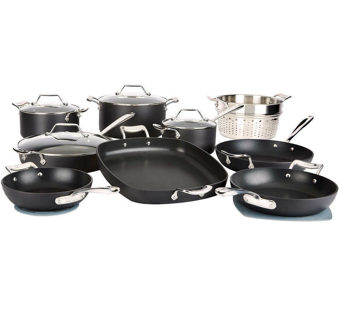All-Clad MetalCrafters Essentials Nonstick Cookware All-Purpose Set 13-piece ✅✅✅