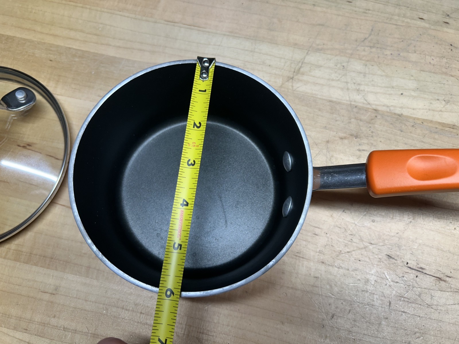 RACHAEL RAY Cookware Orange Ombre’ 3 PAN SET w/ Lids