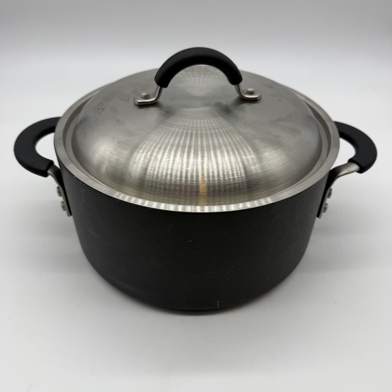 Calphalon 6 Qt Hard Anodized Covered Stock Pot w/ Lid Model 8786 Made in USA