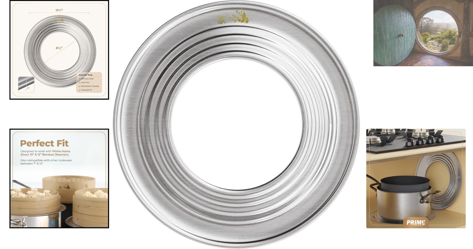 Dishwasher Safe 6.4 Inch Steamer Ring | Enhance Your Asian Cooking Experience