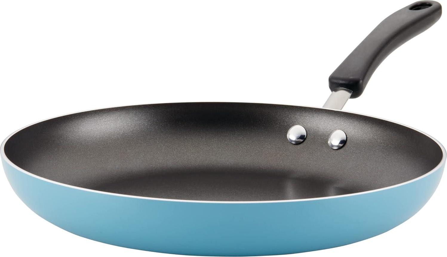 Farberware Frying Pan Cookstart DiamondMax Nonstick 12″ Frying Pan Skillet, Aqua