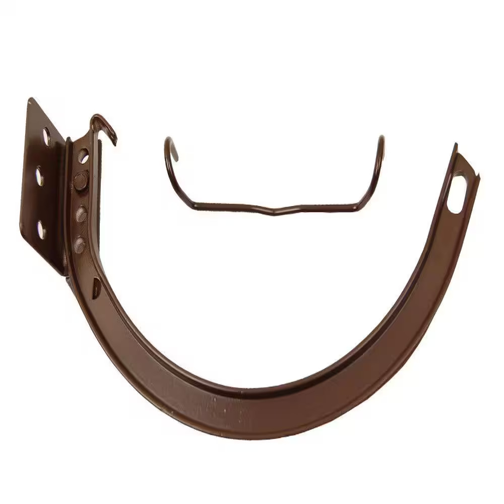 6 In. Royal Brown Aluminum #10 Combination Circle and Shank with Spring Clip