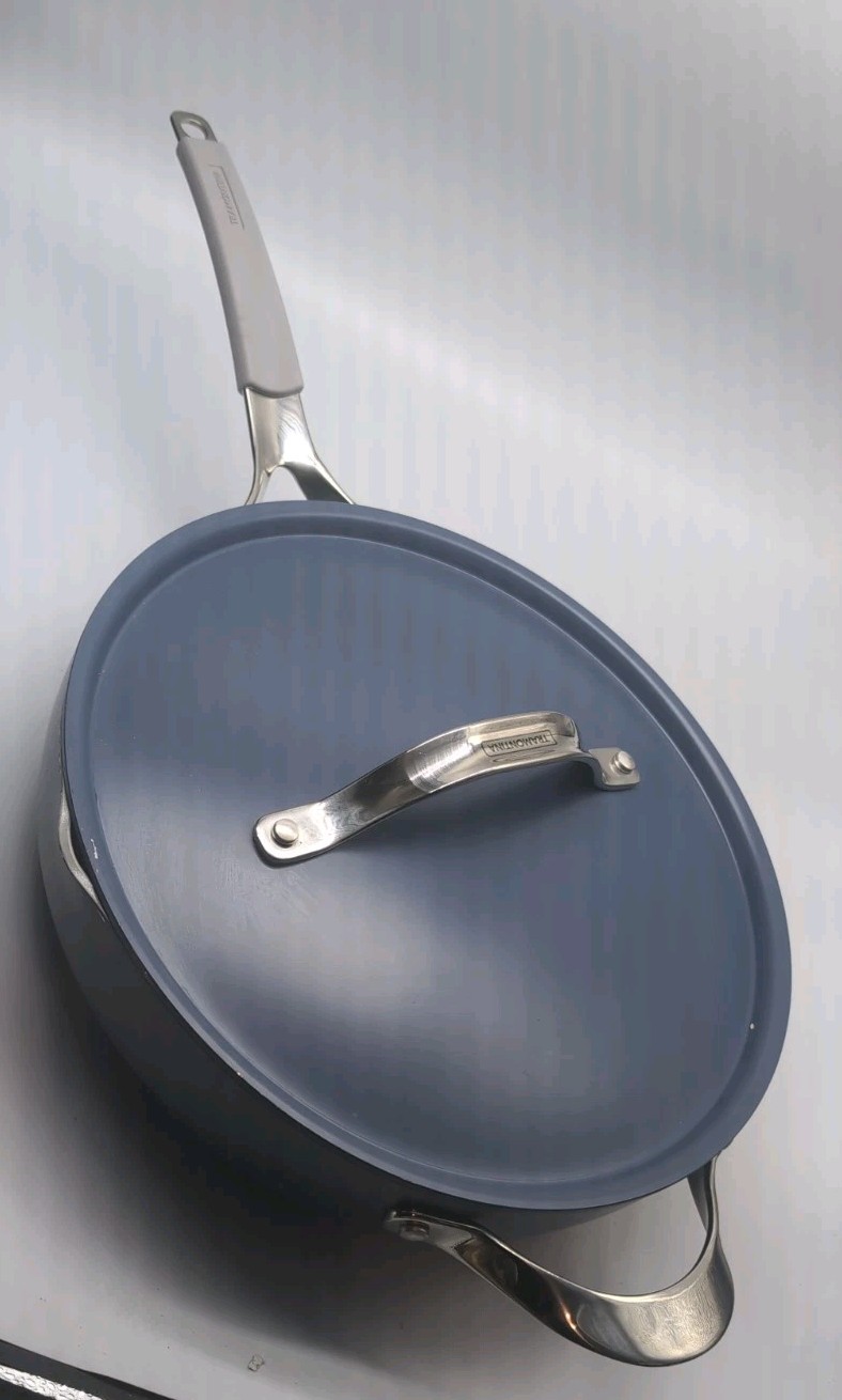 Tramontina 5-Quart All-In-One Ceramic Non-Stick Pan, Cold Forged Aluminium Blue