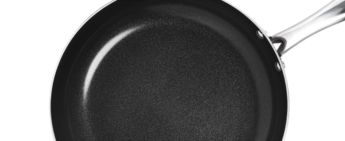 Ceramic Frying Pan – 10 Inch Frying Pan Nonstick with Lid, Non-Toxic Skillet