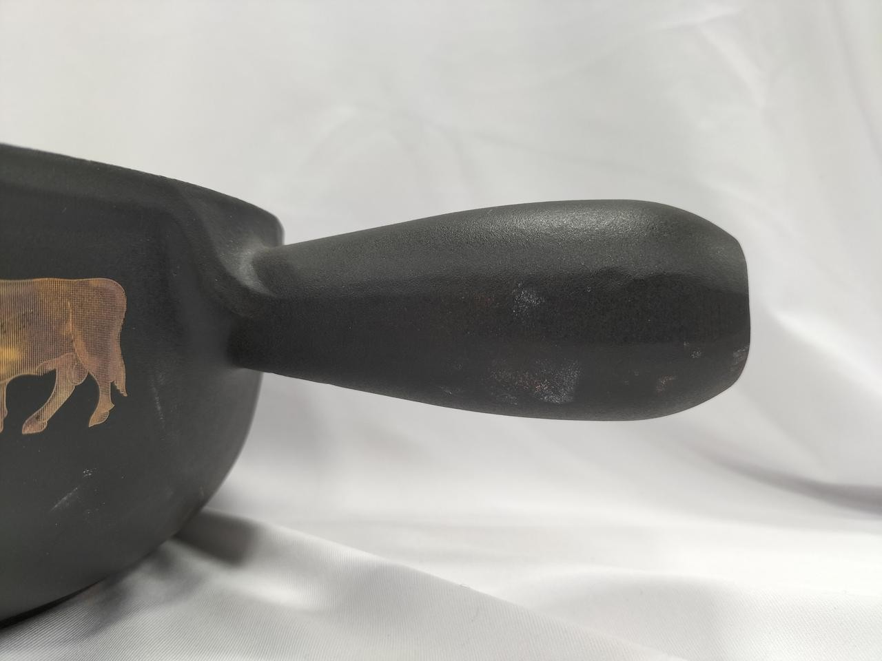 Le Creuset Decal Saucepan 22cm 2.5qt Black Appenzeller Fondue Pot Pan Cast Iron