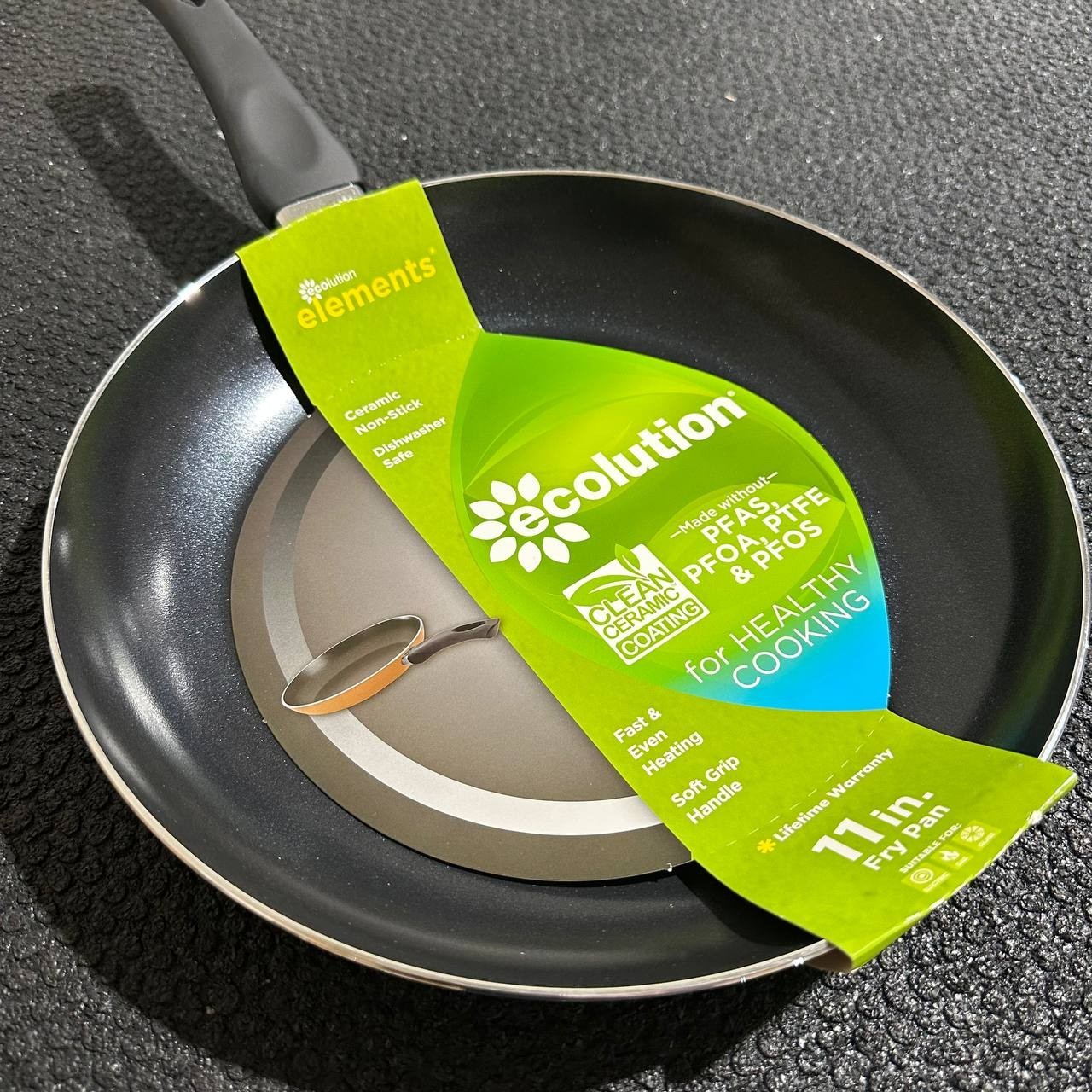 Ecolution Elements Frying Pan 11in Aluminum Copper Non‑Stick EECO5128