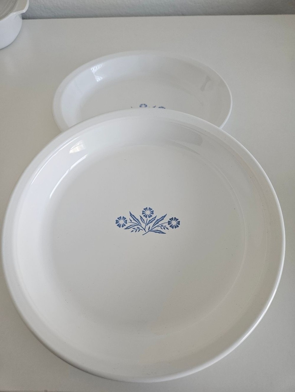 Corning Ware Cornflower Made In USA 70s 80s Flower Pryoceram Cookware Blue