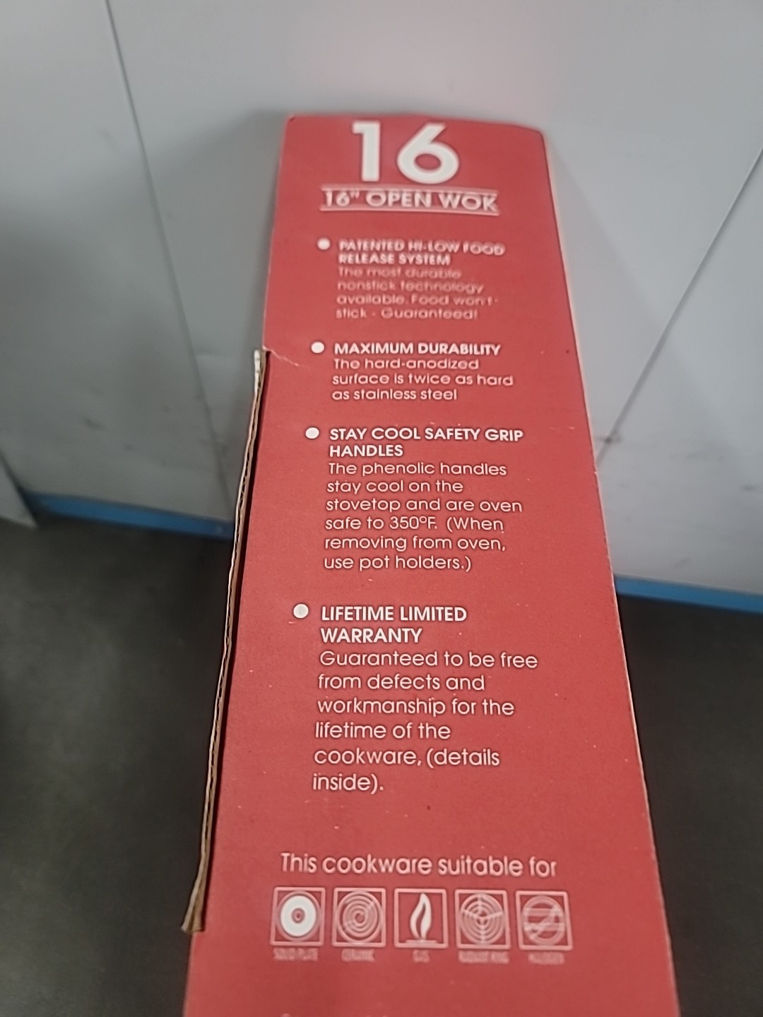 MEYER Circulon Classic Non Stick Open Stir Fry Wok Skillet 16″ Pan #03052 NEW