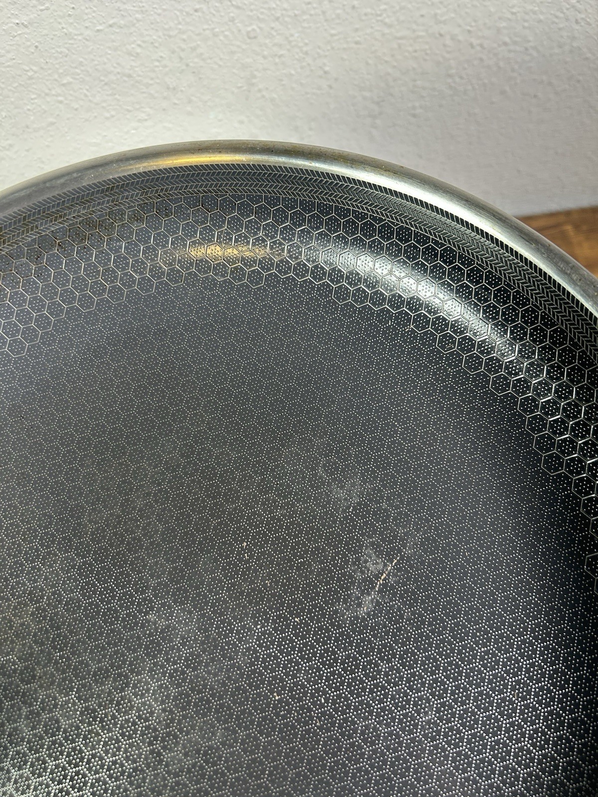 HexClad 12″ FRYING PAN with LID 12-Inch 12 Hybrid Non-Stick -Used Good Condition