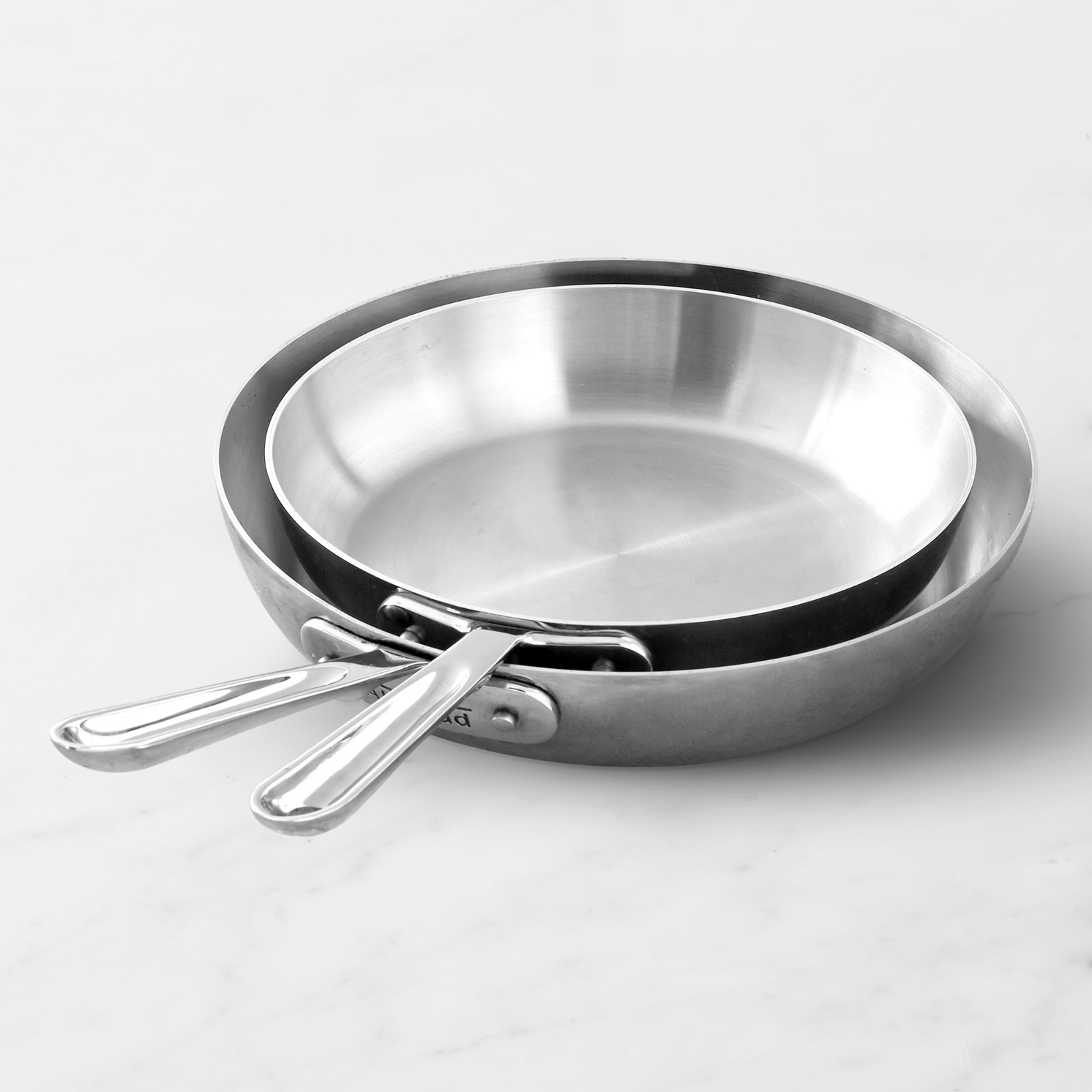 All-Clad D5® Stainless-Steel French Skillet, Set of 2