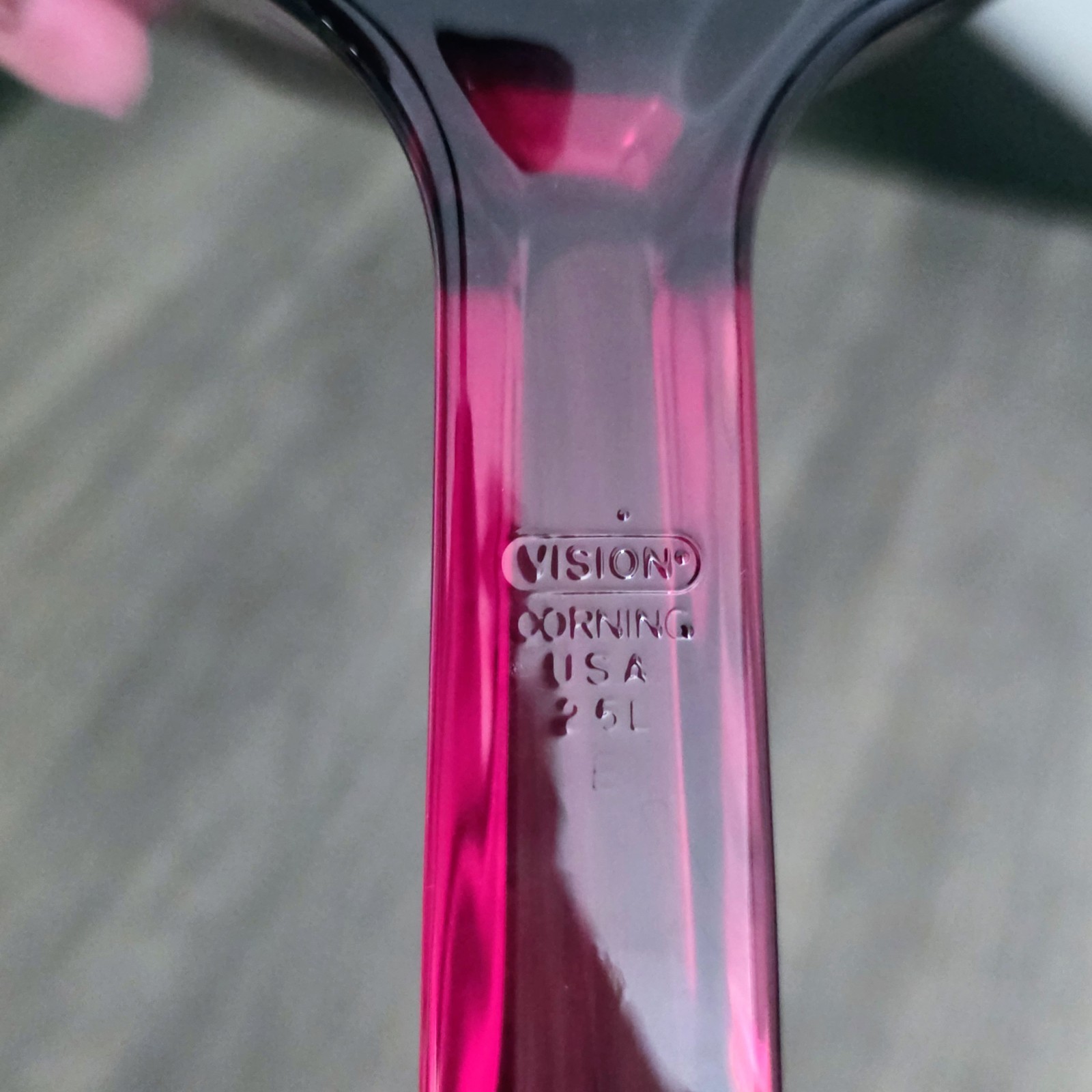 Set of 4 Corning/Pyrex Vision Cranberry Glass Cookware Pans with 3 Lids