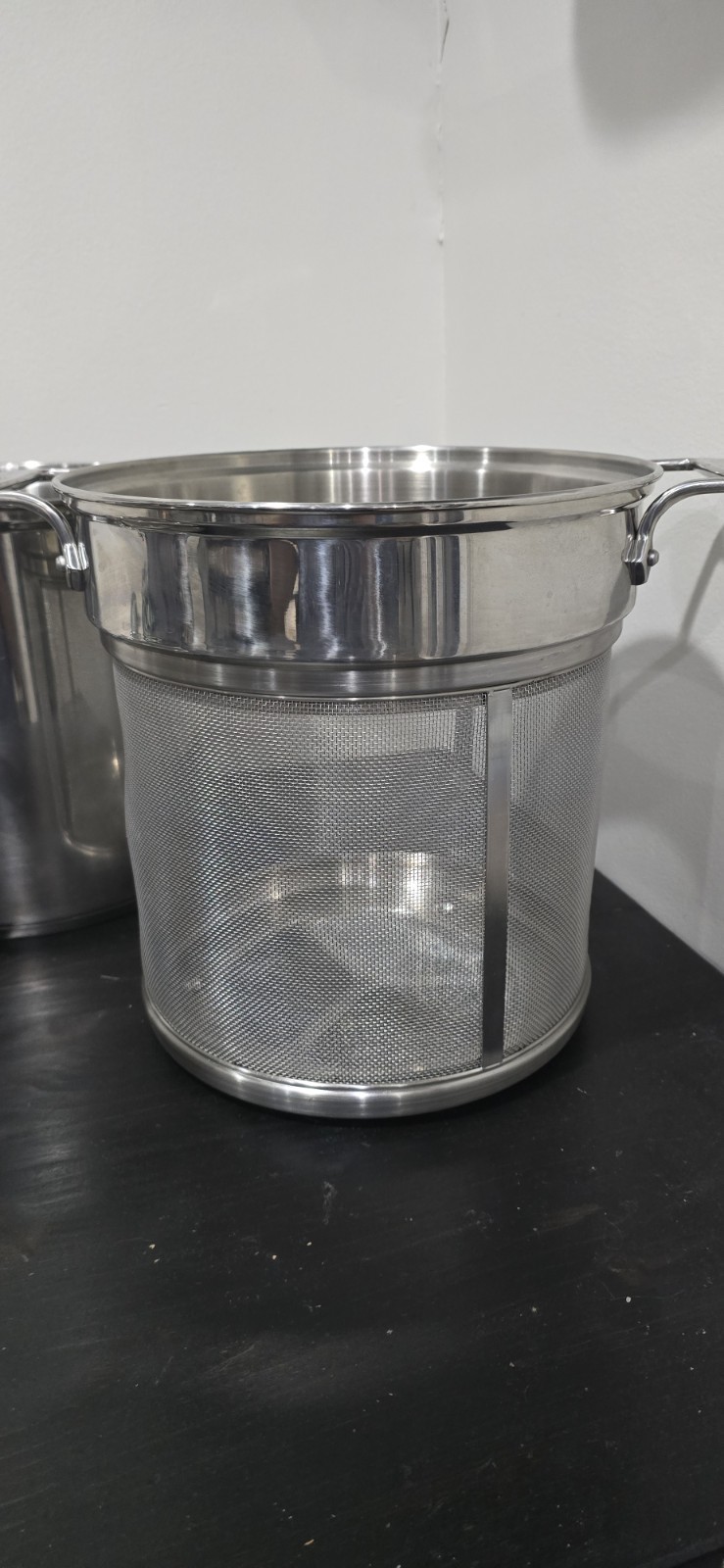 All-Clad Stainless Steel Multi Pot 3 Piece Pasta Strainer Steamer **NO LID***