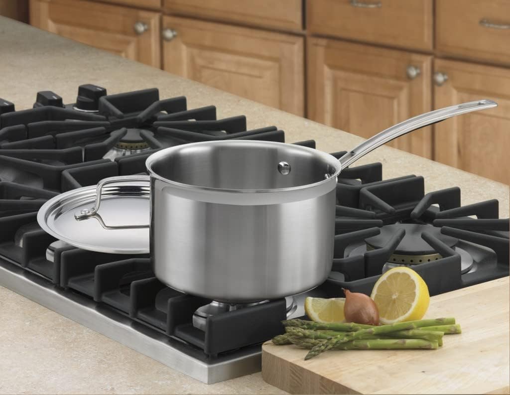 MCP193-18N Multiclad Pro Triple Ply Stainless 3-Quart Skillet, Saucepan w/Cover