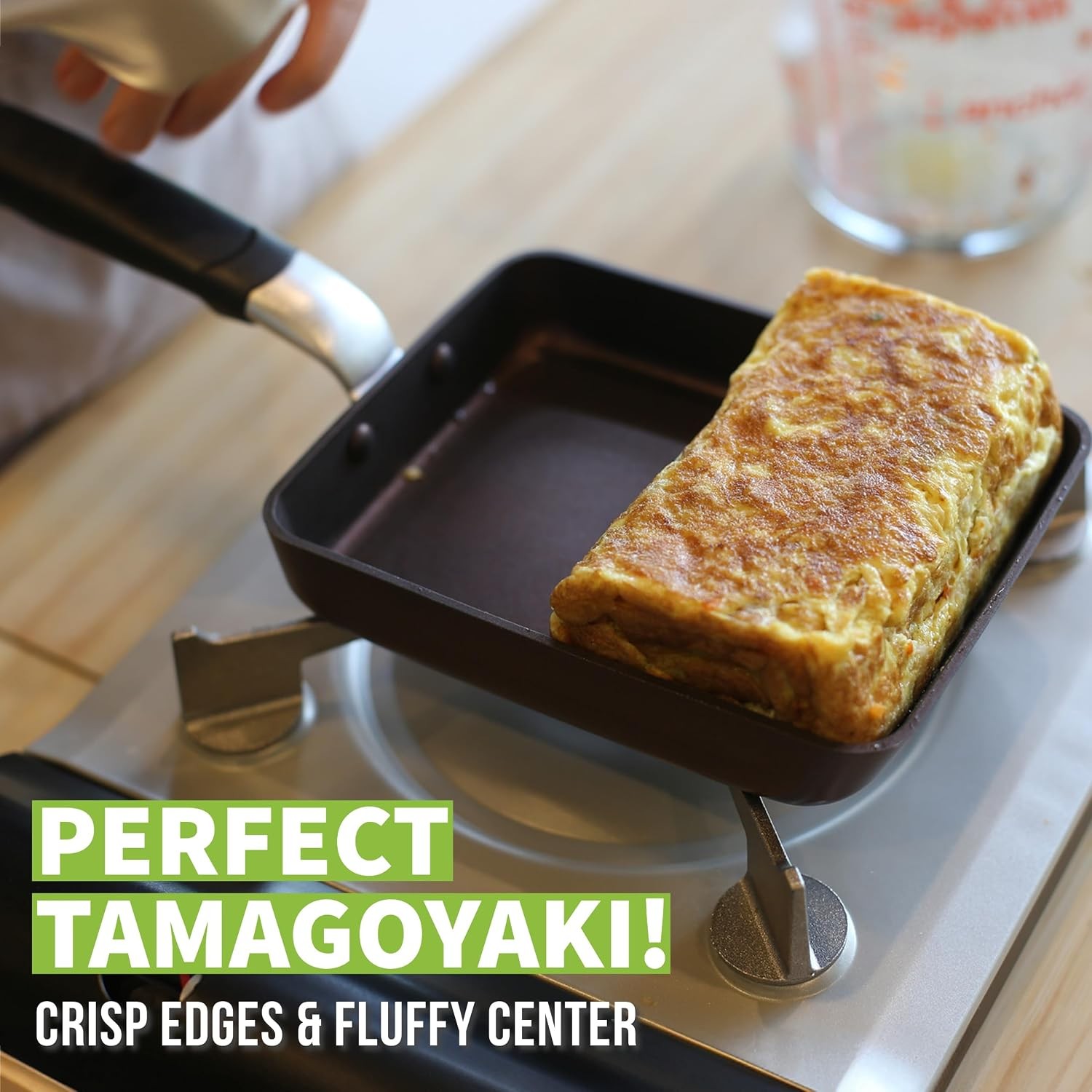 Tamagoyaki Japanese Omelette Pan/Egg Pan Skillet, PFOA-Free, Dishwasher Safe,