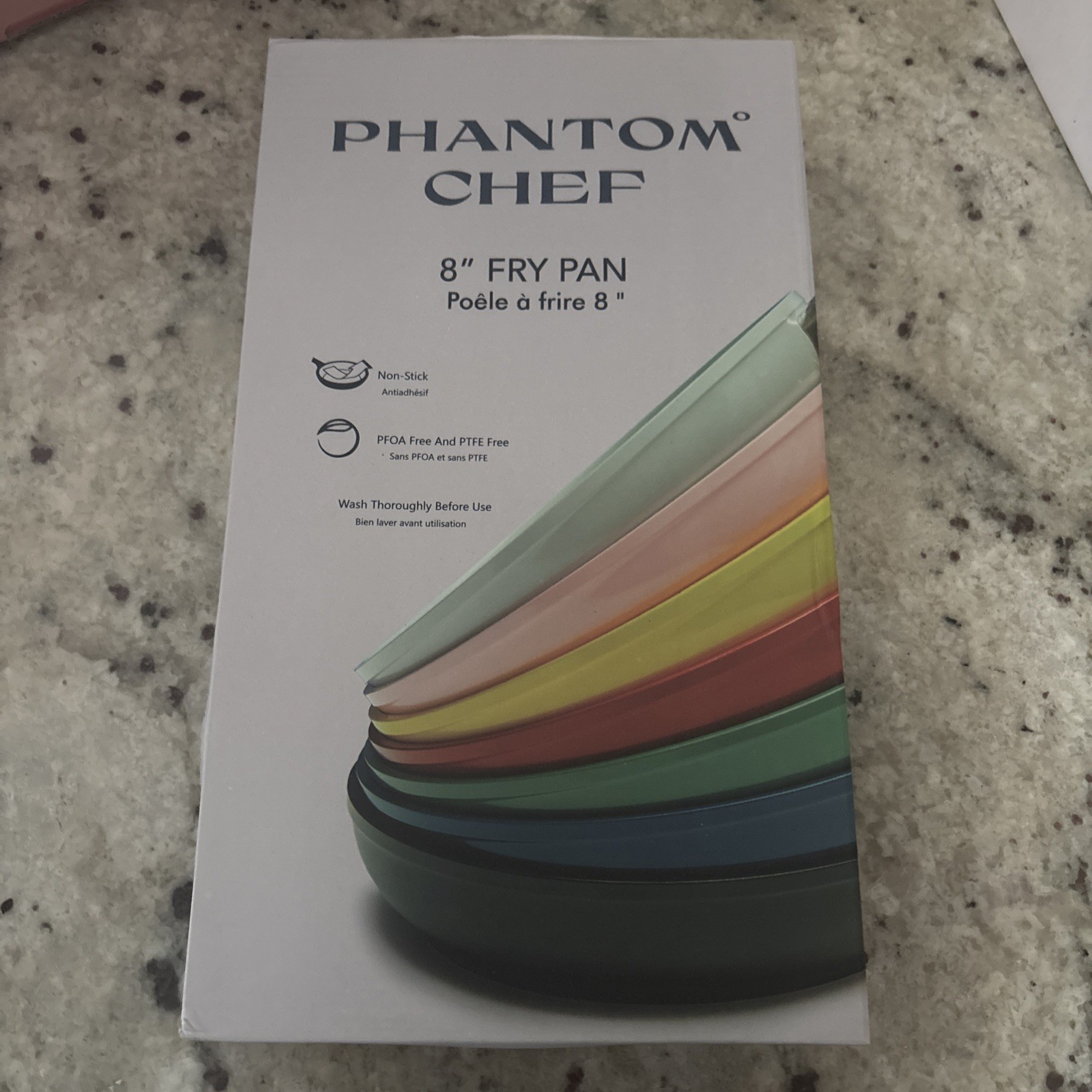 PHANTOM CHEF Dark Blue 8” FRY PAN Non-Stick PFOA & PTFE Free NEW in BOX