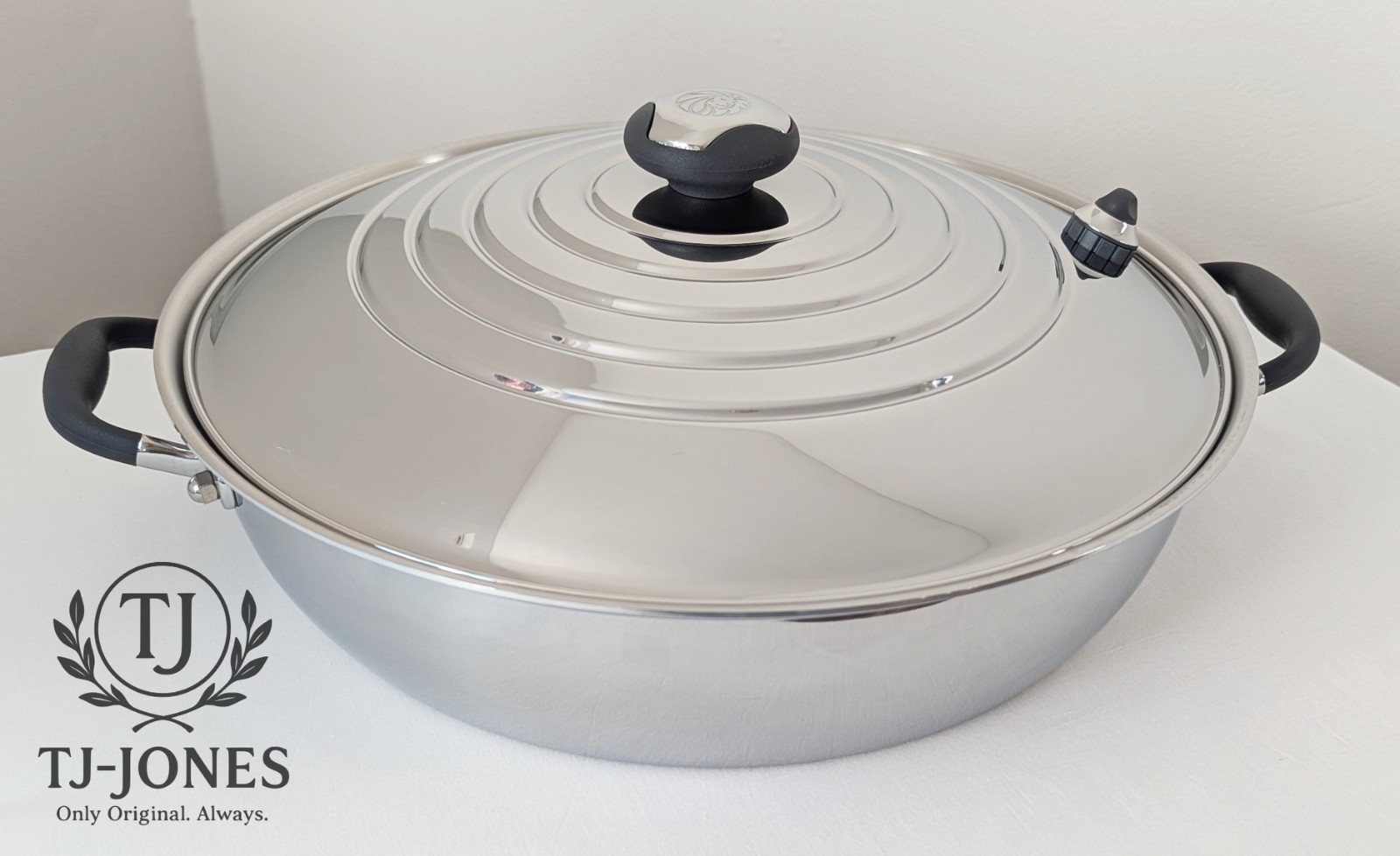 Paella Pan 14” Surgical Stainless Steel – Royal Prestige – Paellera de 35cm