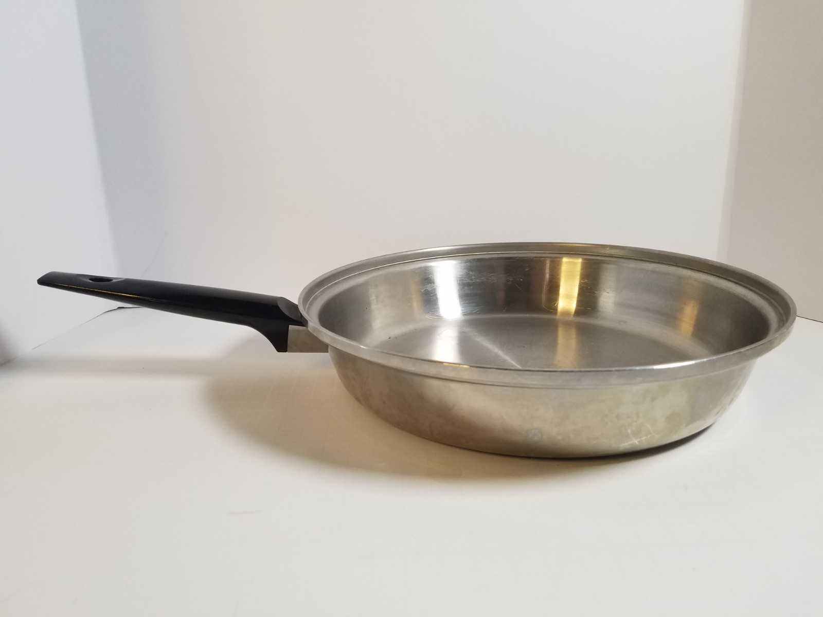 Vintage Ekco Criteria Stainless Steel 10-3/4″ Skillet # M7750 USA With LID
