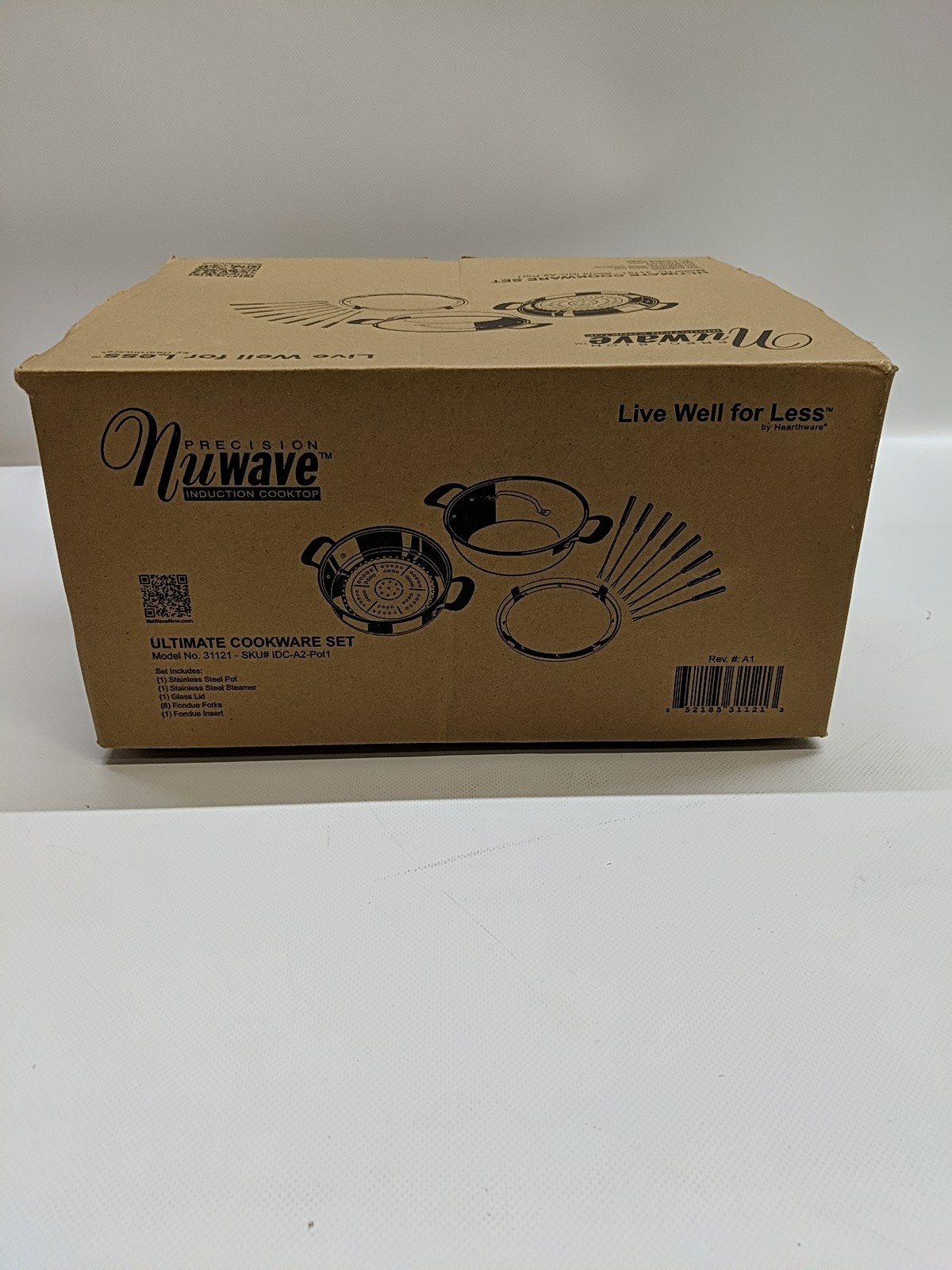 NEW 12pc Precision Nuwave Ultimate Induction Cookware Set 31121 Steamer Fondue