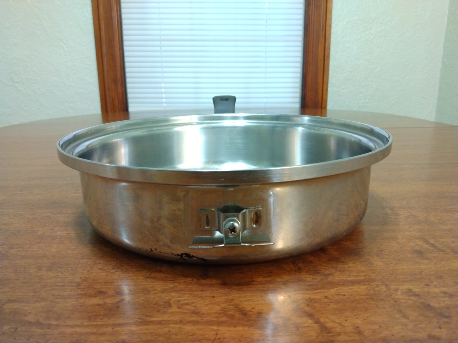 VTG Cordon Bleu 7-Ply T304 Stainless Steel Skillet 10.5″ USA Missing One Handle