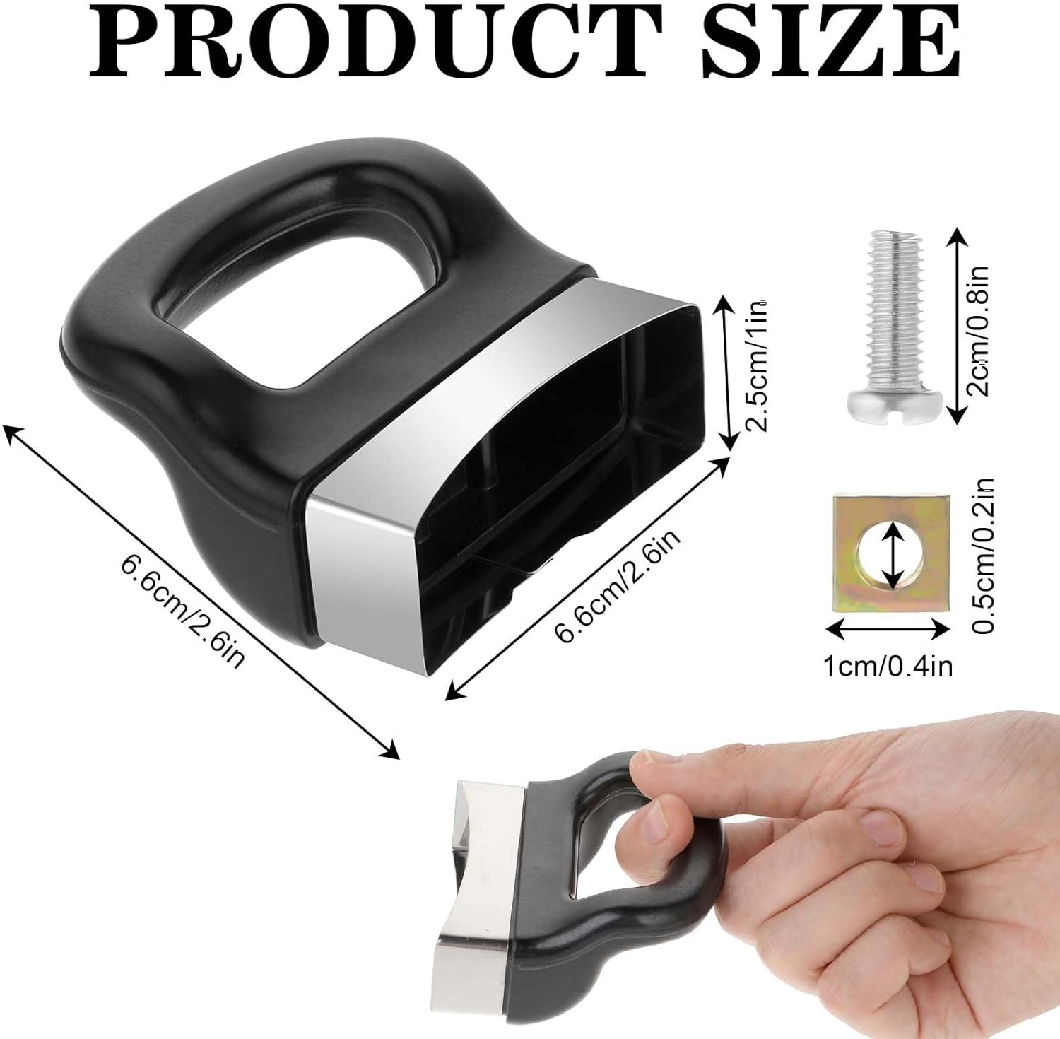 2 Pcs Pot Short Side Handles Replacement Pot Handle Side Metal Pressure Pan